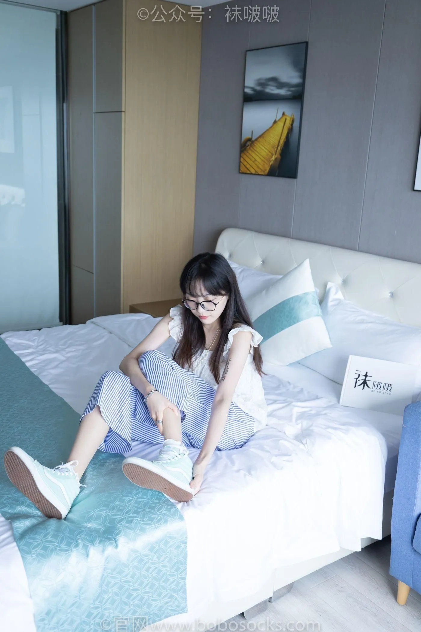 [BoBoSocks袜啵啵]NO.027 稚予- vans、白色棉袜、肉丝 [136P]插图6